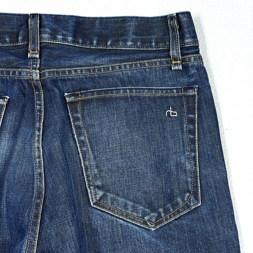 Rag and Bone Jeans Mens 30 Slim Straight 15X Tailored Workwear Olive Resin 30x31 - Picture 12 of 16